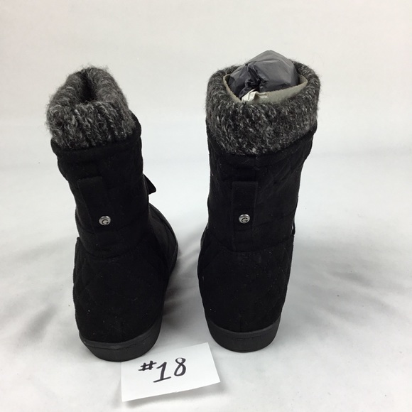 G by GuessPuck Black quilted combat boots - Picture 5 of 7